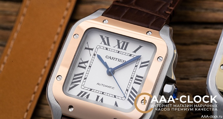 Новые дубликаты часов Cartier Santos