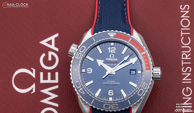 Точные копии часов Omega Seamaster Planet Ocean 600M 43.5mm &quot;Pyeongchang 2018&quot;