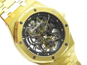 Audemars Piguet Royal Oak Tourbillon Extra-Thin Openworked Yellow Gold