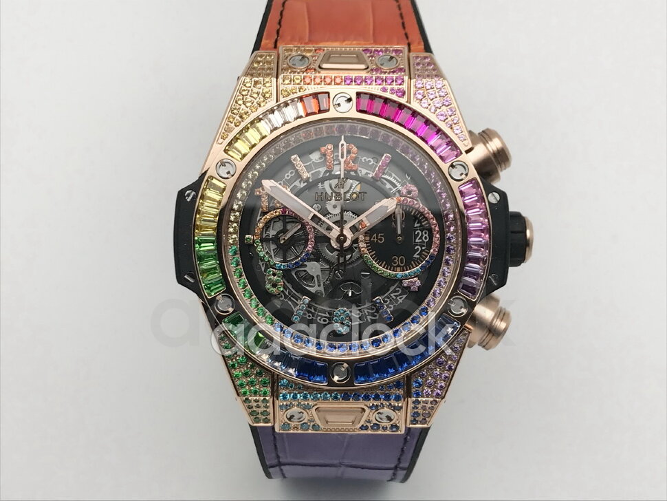 Hublot Big Bang Unico Rainbow King Gold 411.OX.9910.LR.0999 Арт. HU-1214 Арт. HU-1214