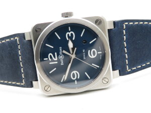 Bell &amp; Ross BR 03-92 BR0392-BLU-ST-SCA